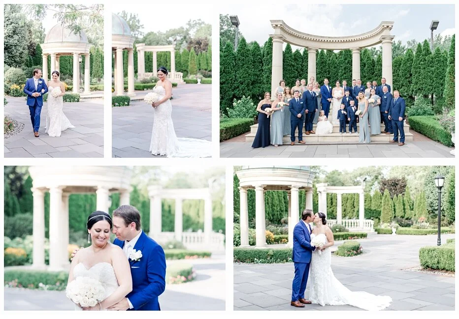  This was my first time photographing a wedding at the  Rockleigh  and I was totally blown away by the beauty and service at this venue. I also loved Jaclyn and Matt’s beautiful blue color them and Matt’s suit was by far my favorite! It was custom made for him by  My Suit  and it was so handsome! Jaclyn’s wedding gown was created by E ssence of Australia  and it was perfection! See full  blog post  here! 