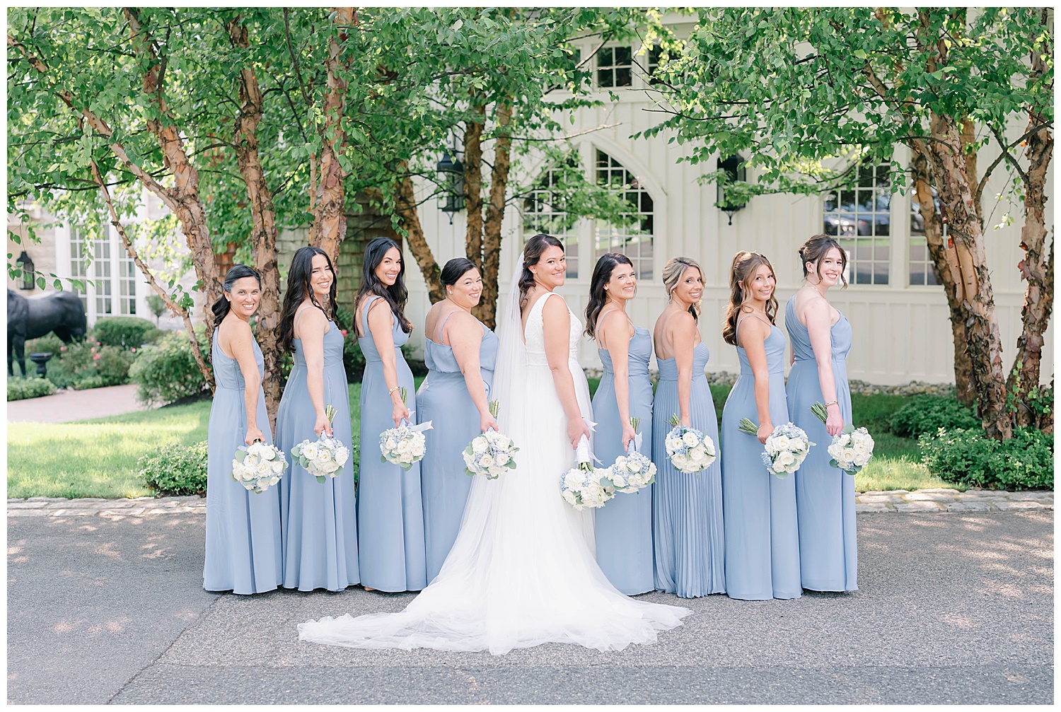 bride and bridesmaids portrait