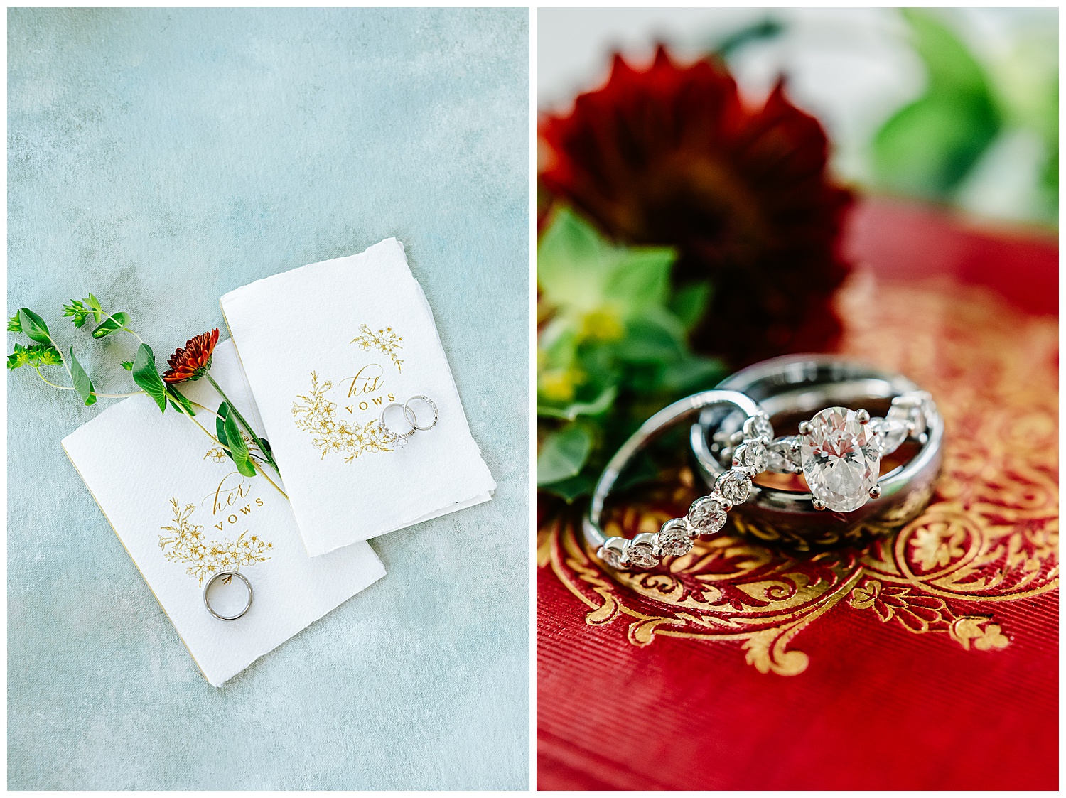 pretty vow books white and gold wedding rings