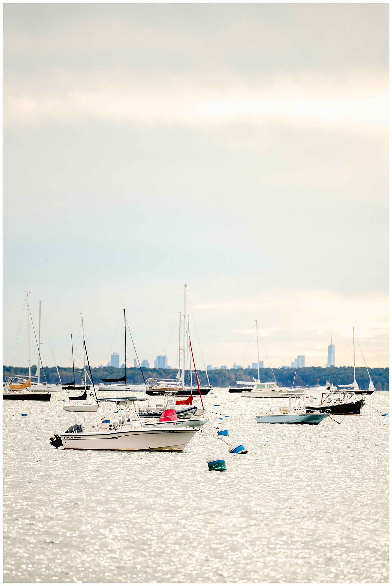 beautiful shenorock shore club wedding showing the harbor